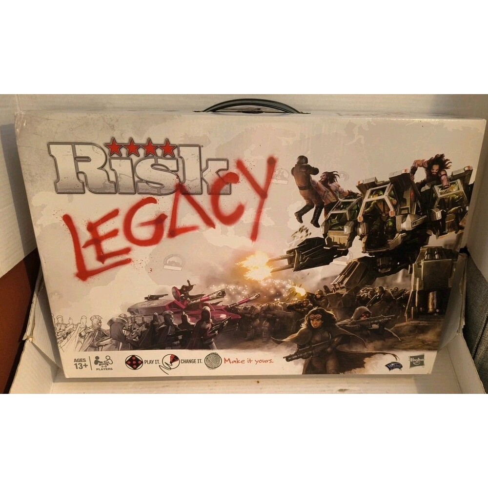Risk Legacy  UNPLAYED & UNPUNCHED Board Game by Hasbro COMPLETE 2011  READ